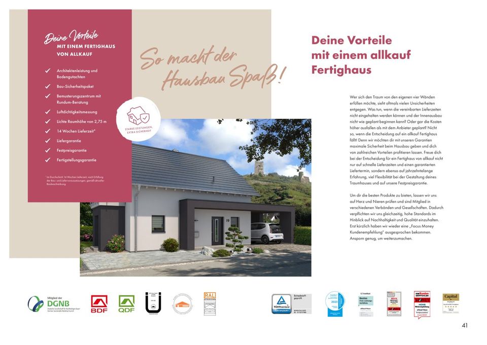 Mit allkauf nachhaltig bauen ! Dein Home 2 Traumhaus in Raubach (Westerw.)