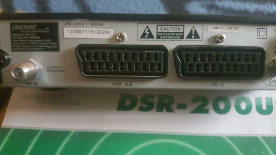 DSR-200 USB- auvisio digitaler Sat- Receiver mit USB Anschluss in Werben Elbe