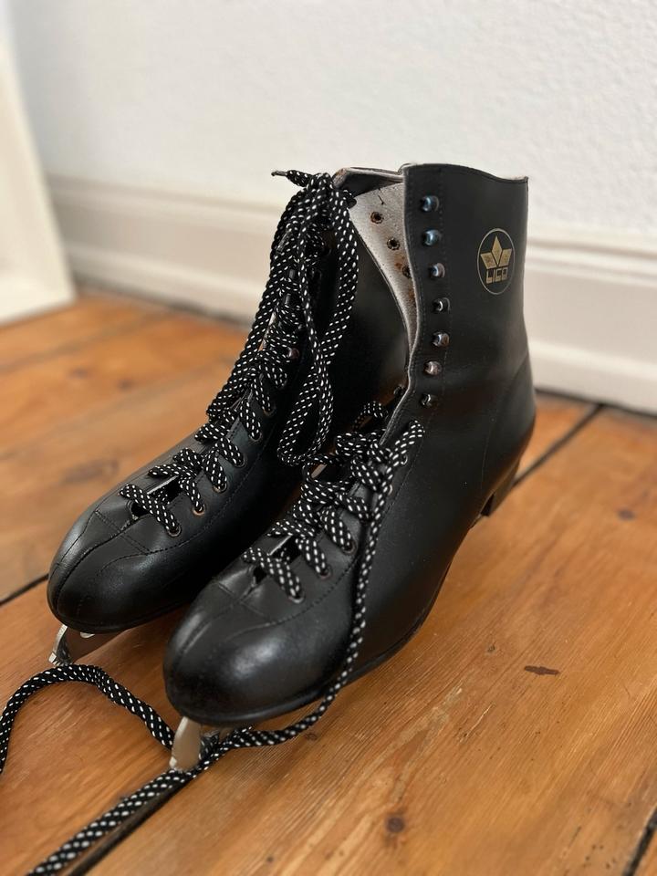 Lico Eislaufschuhe Eislauf Schlittschuhe Herren Vintage Leder in Konstanz