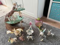 Großes Schleich Set inkl. Figuren Kutsche Tiere Elfenhaus Baum Schwerin - Neumühle- Sacktannen Vorschau