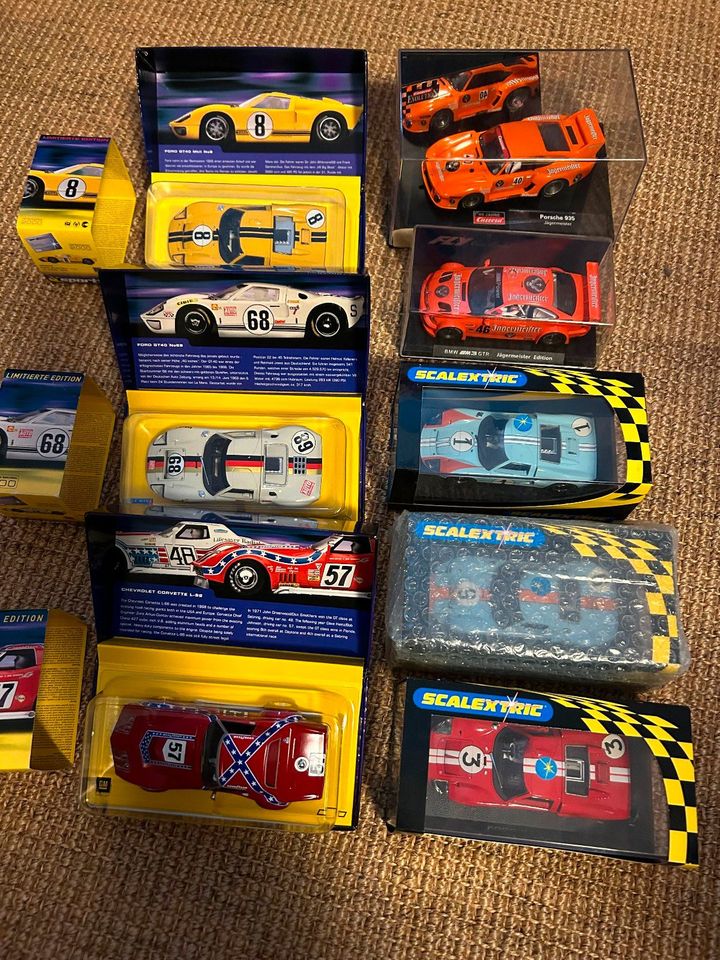 Slot Car Ford GT 40 Scalextric Nr 1+3+6+9 Neu Carrera Fly limited in Sulzbach a. Main