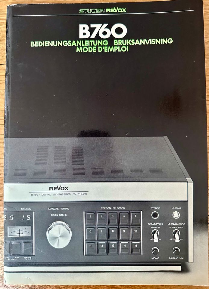 Studer Revox B760 Digital Synthesizer FM Tuner in Köln