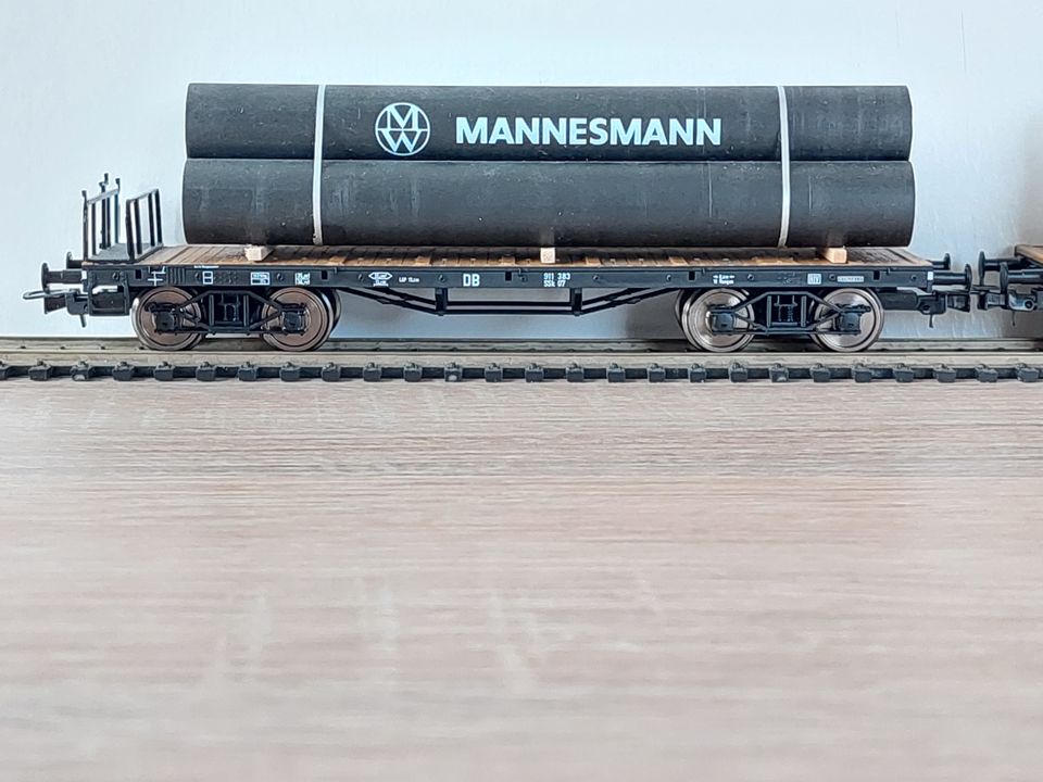 „Röhrentransportwagen“-Set, SSk 07, H0, Fleischmann 995811K in Neuburg a.d. Donau