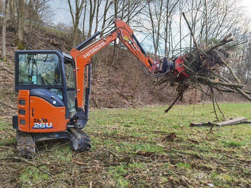 Minibagger Bagger Powertilt Vermietung Verleih Mieten Bestwig in Bestwig