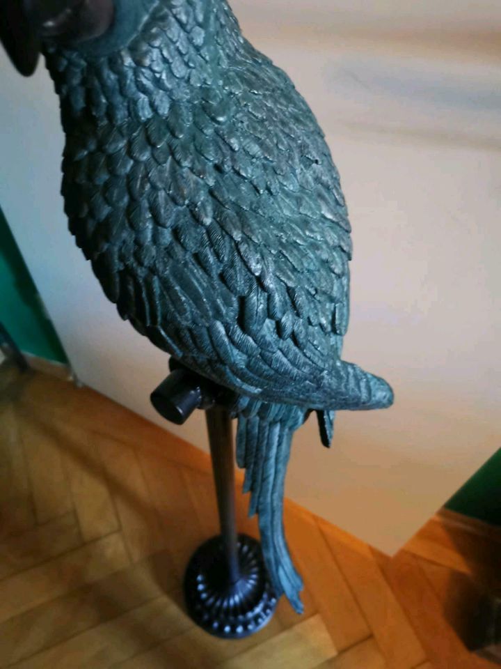 Deko Figur Papagei Antik Look  shabby wie Bronze in Amberg