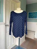 Boden Oberteil Langarmshirt Bluse mit Punkten Berlin - Charlottenburg Vorschau