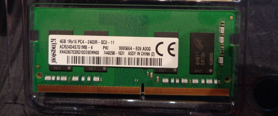 Ram, Kingston DDR4 2400 MHz, 4GB in Wriezen