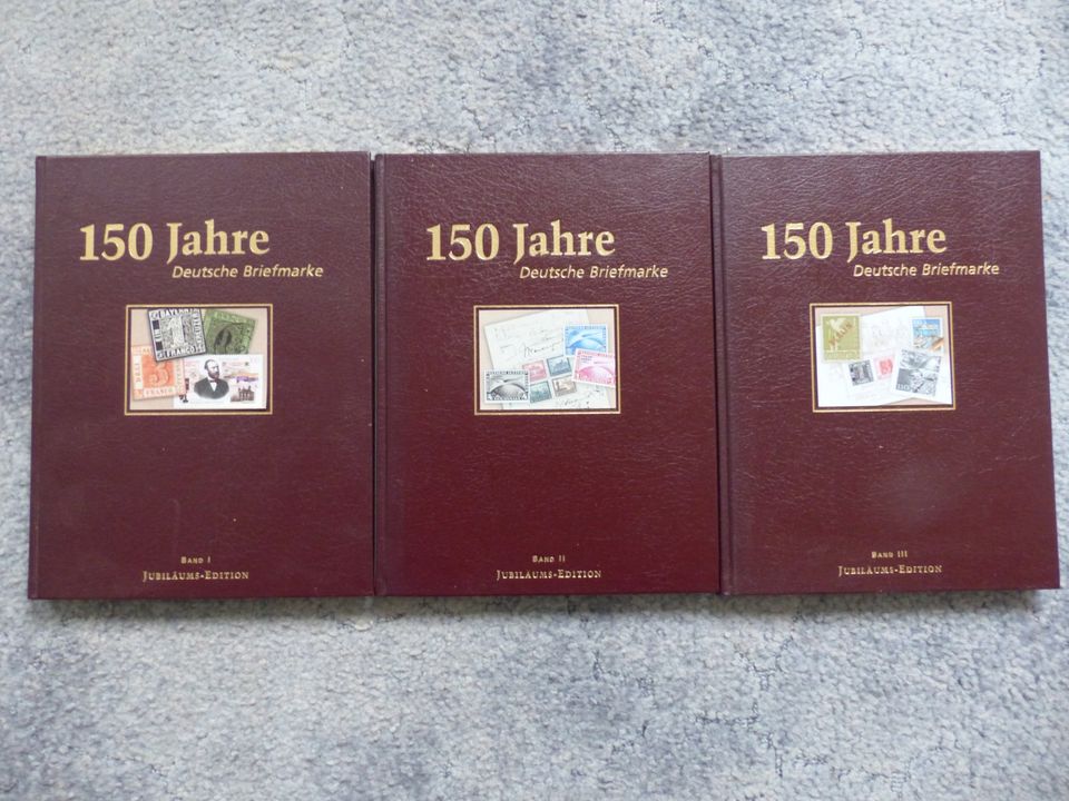 150 Jahre Deutsche Briefmarke, 3 Bände Jubiläums-Edtion in Wermelskirchen