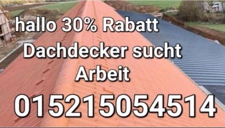 Dachdeckermeister sucht Arbait 20 % Rabatt, neue Dach Reparaturen in Centrum