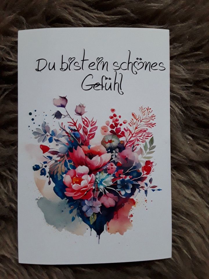 Karte mit Umschlag Liebe Valentinstag Herz in Rostock