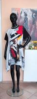 ❤️ Made in Italy Kleid Zipfel A-Linie Frontprint Materialmix Altona - Hamburg Bahrenfeld Vorschau
