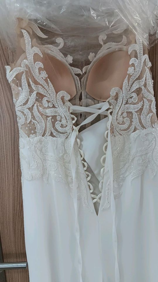 Hochzeitskleid gr S 36/38 Ivory in Kamen