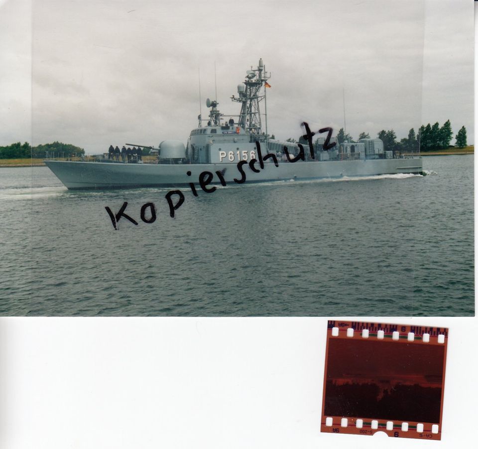 P 6156 Schnellboot S56 DOMMEL,Konvolut Schiffsfotos+Stempelbelege in Kiel