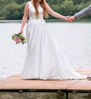 Hochzeitskleid Seide brautkleid weiß Bayern - Gerach Vorschau