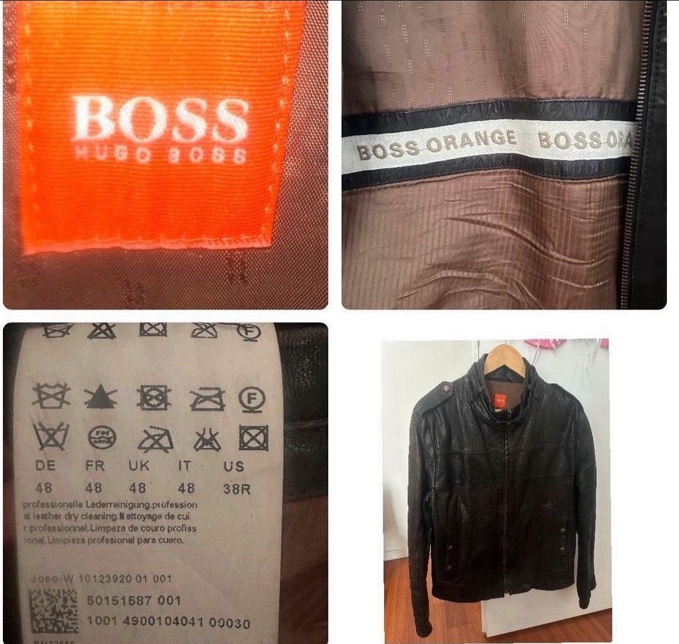 Lederjacke,Hemd ,Schuhe /Designer ❌Hugo Boss orange,Pink in Hamburg