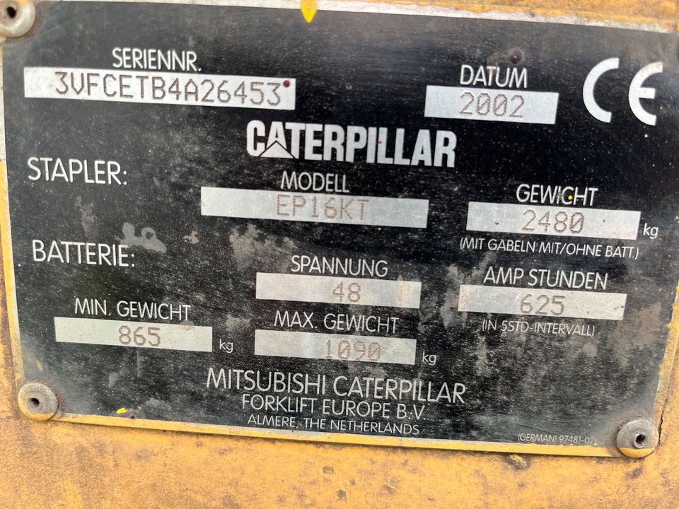 Elektrostapler Caterpillar EP16KT inkl MwSt in Senden