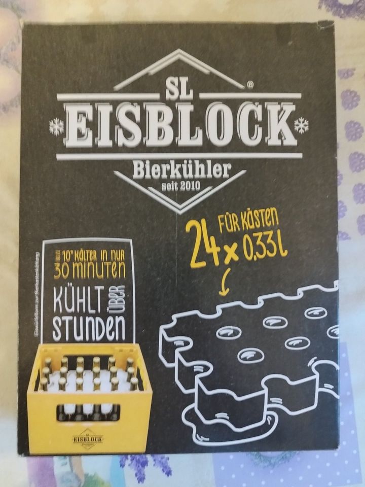 SL Eisblock Bierkühler Bierkastenkühler Party Grillen Angeln JGA in Neukirch/Lausitz