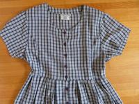 Kleid Landhaus-Country-Style blau-weiß kurzarm Gr. 42/44 Nordrhein-Westfalen - Oelde Vorschau