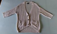Grobstrick Cardigan, Weste 3/4 Armlänge, weiß Bayern - Gundelfingen a. d. Donau Vorschau