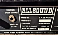 ALLSOUND TA-2700 Leslie Hessen - Wolfhagen  Vorschau