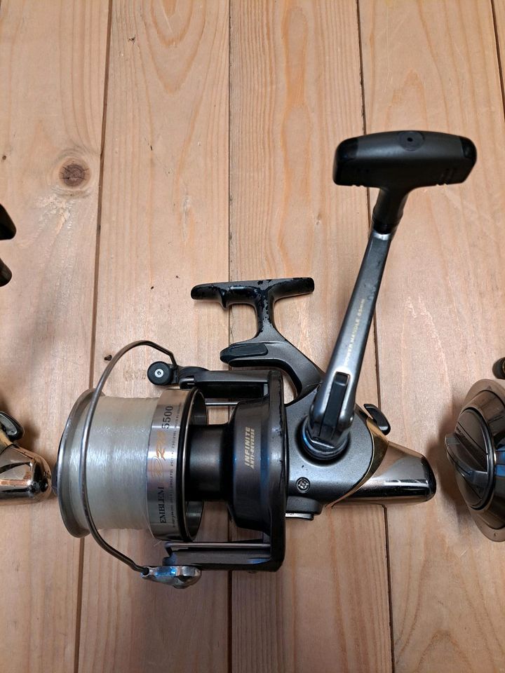 3× Daiwa Emblem Pro 5500 Karpfenrollen Angelrollen Weitwurf Carp in Bad Bentheim