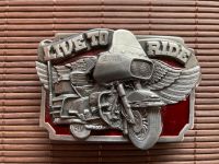 Buckle Gürtelschnallen Live to Ride Harley Davidson E Glide Rheinland-Pfalz - Ludwigshafen Vorschau