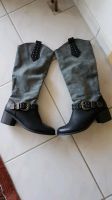 Neuw. Stiefel grau Cowboy Style mit Schnallen Bayern - Sulzberg Vorschau