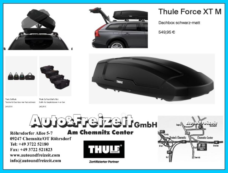 NEU * Thule Motion 3 L Dachbox (1) schwarz (2) titan glänzend in Röhrsdorf