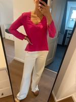 Zara Bluse pink V-Ausschnitt Gr. S hinten länger Nordrhein-Westfalen - Enger Vorschau