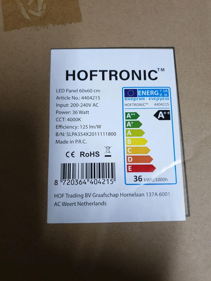 Hoftronic tm lediglich 60x60 cm 36 watt in Recklinghausen