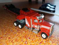 Rotes Spielzeugauto Metall Truck mit Anhänger Baden-Württemberg - Weil im Schönbuch Vorschau