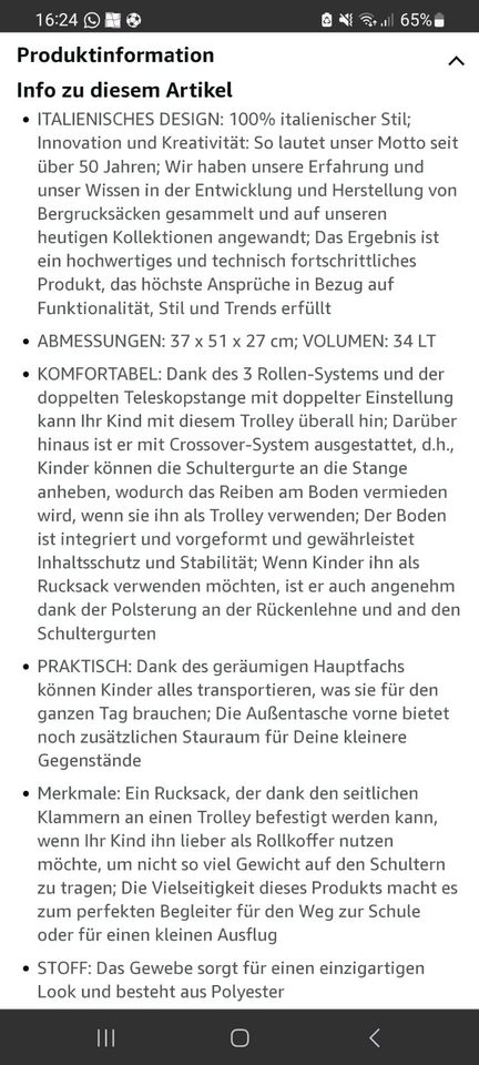 Top 3in1 Trolley/Rucksack "seven 7.1" in Lehrte