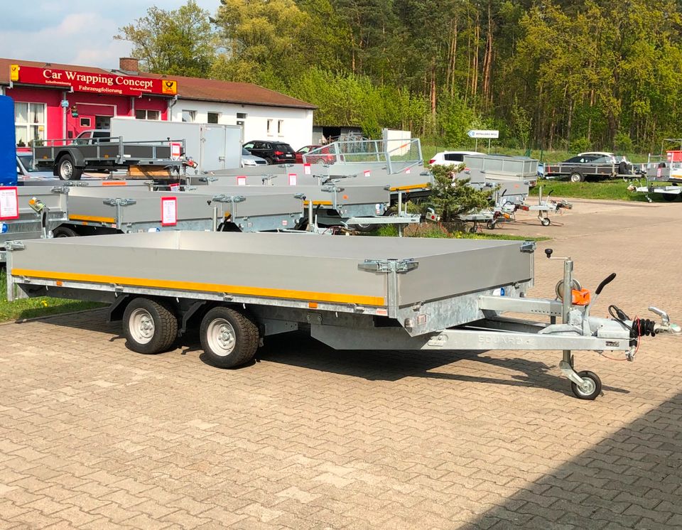 ⭐️ Eduard Auto Transporter 3000 kg 406x200x30cm Rampen Winde 56 in Schöneiche bei Berlin