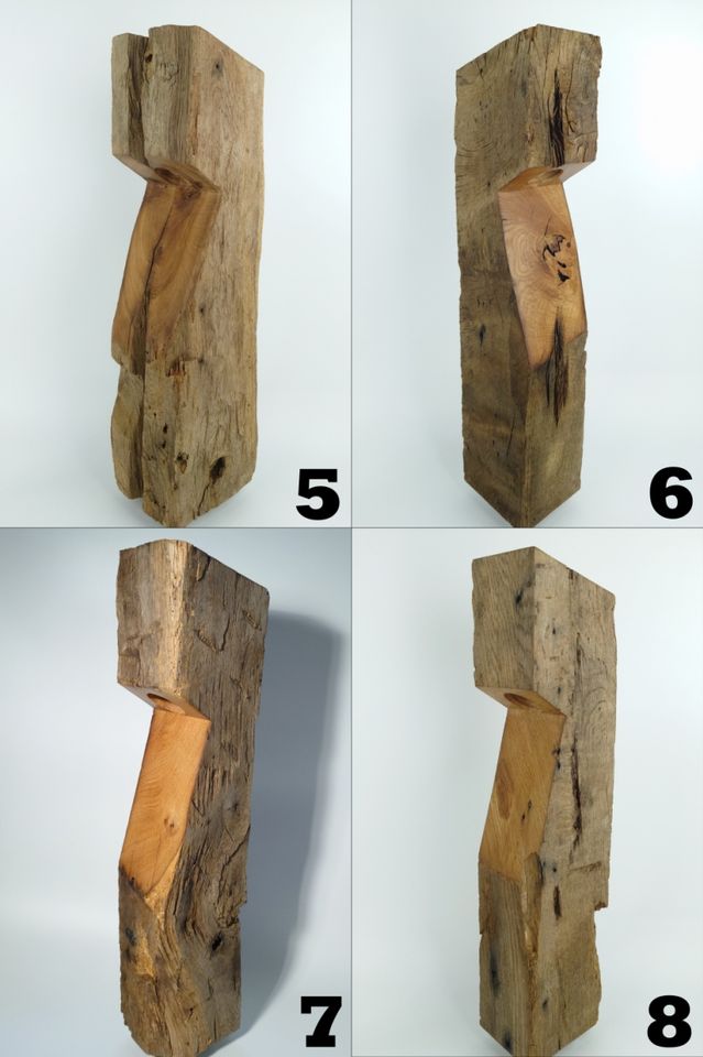 Nüri - Gartenlampe Außenbereich Wegeleuchte Holzbalken Rustikal Eichenholz Licht Beleuchtung Leuchte handworkz Eiche antik modern Holz Lampe Holzlampe Stehlampe Stehleuchte Gartenleuchte Weg Hof Haus in Nidderau