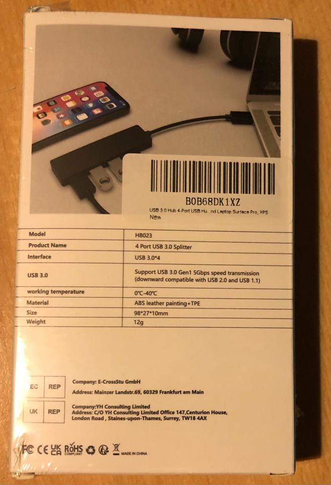 4 Port USB 3.0 Splitter oder 4 in 1 USB Typ C Adapter MacBook in Berlin