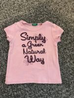 ❤️ UCB BENETTON Baumwollripp T-Shirt rosa 80 ❤️ Nordrhein-Westfalen - Hagen Vorschau