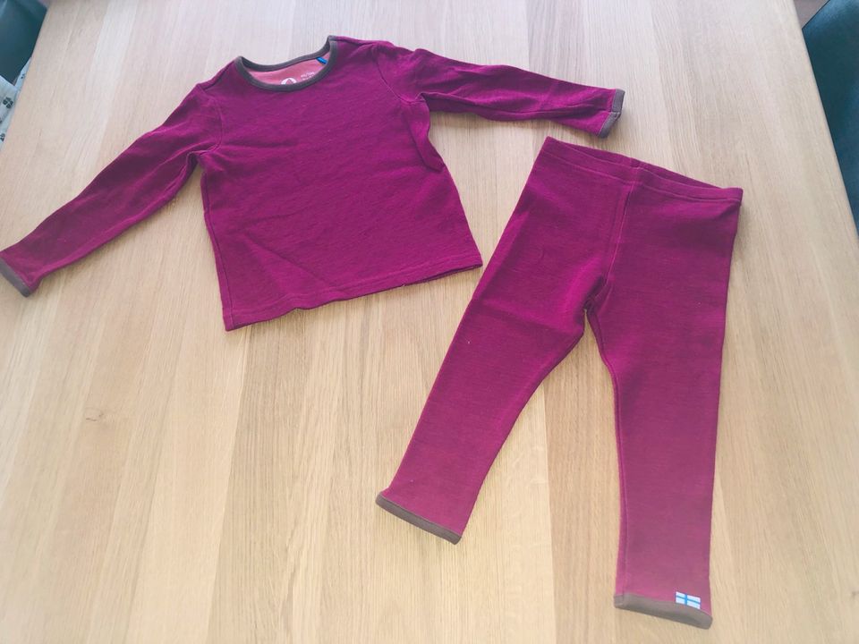 Finkid Set Wolle, Shirt & Leggings, Gr. 90/100 in Taunusstein