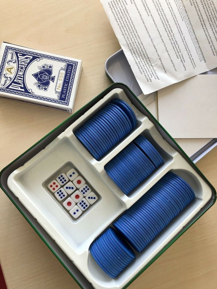 Poker Set neu in Dose in Lauchheim