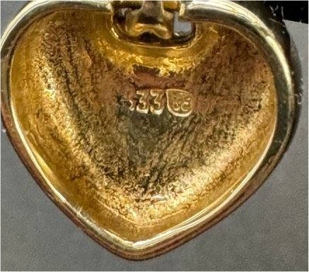 333 8k Gelbgold Herz Anhänger für Halskette Schmuck Partner in Berlin