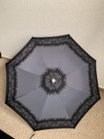 Vintage Regenschirm 60/70er Jahre schwarz/grau Rheinland-Pfalz - Rengsdorf Vorschau