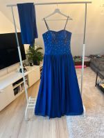 Hochwertiges Abendkleid Blau Pailetten Glitzer 38 mit Tuch Eimsbüttel - Hamburg Niendorf Vorschau