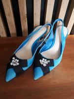 Schuhe Pumps Leder Zara 39 neu Wildleder blau Nordrhein-Westfalen - Frechen Vorschau