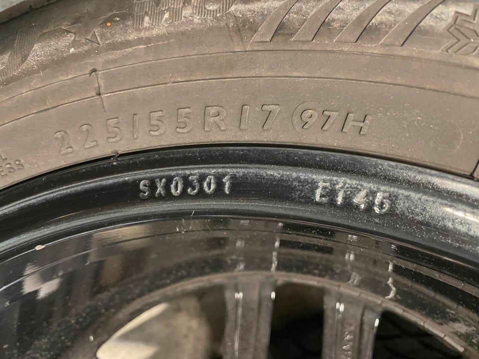 Winterradsatz - BBS SX Dunlop 225/55R17 in Hiddenhausen