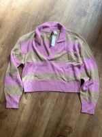 H&M, Sweatshirt // Gestreift pink/beige // Gr. M // kurzgeschnitt Elberfeld - Elberfeld-West Vorschau