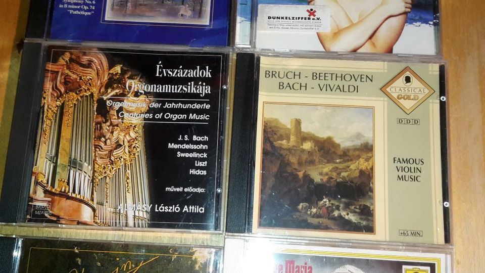 Set 6 CDs:Tchaikovski, Orgel, Chopin Ave Maria, Lord of the Dance in Dresden