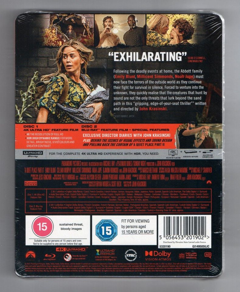 A Quiet Place 2 - 4K UHD + 2D - Blu-ray Steelbook in Neustadt an der Weinstraße