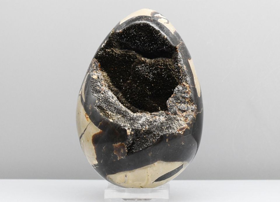 Mineralien Edelstein – SEPTARIEN Ei kristallisiert m Ständer 782g in Rochlitz
