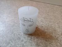 Kerze mit Gesicht Maske schöne Kerze Deko Wachs weiß Berlin - Lichtenberg Vorschau