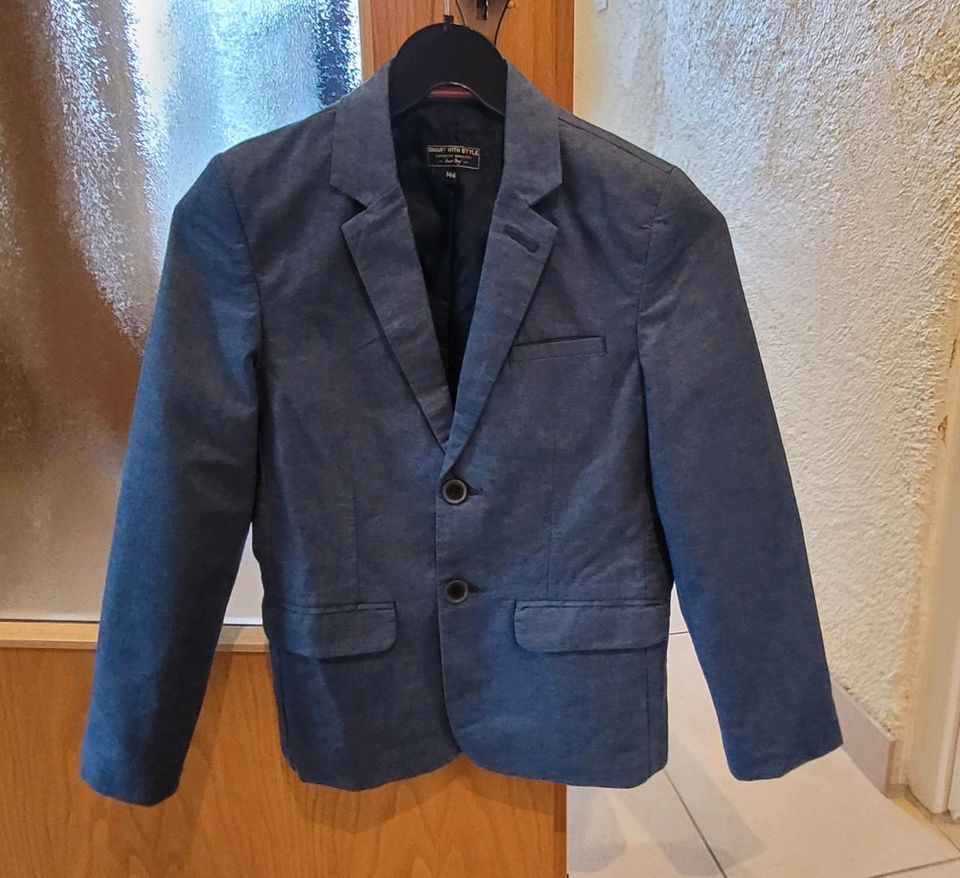 Sakko Anzugsjacke blau 146 Jungen in Neuwied