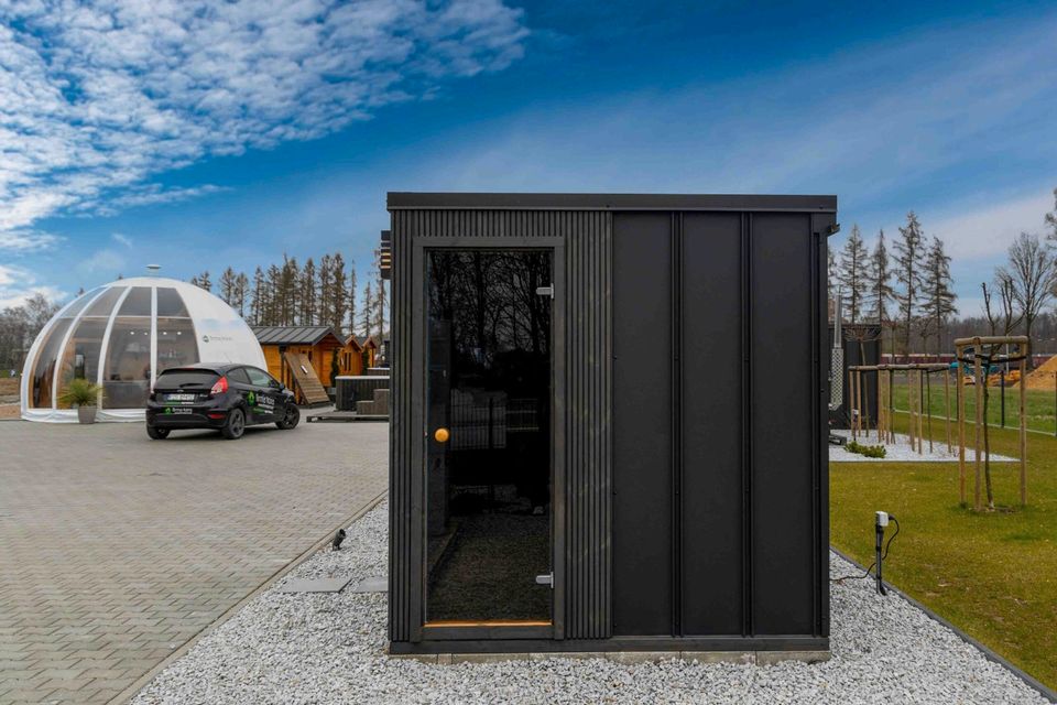 Premium Sauna Prestigio Thermoholz Garten 250cm×220cm in Berlin